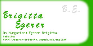 brigitta egerer business card